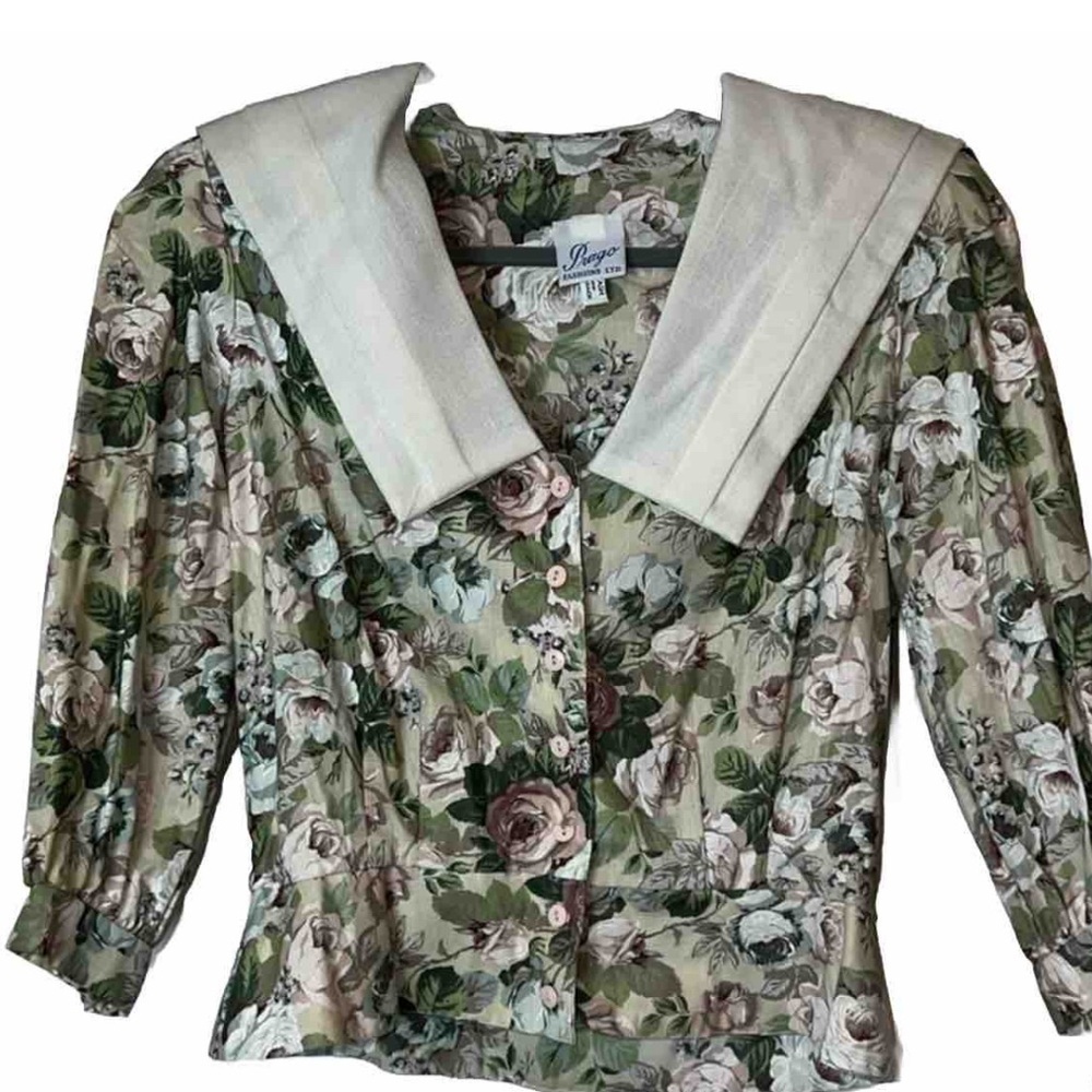 VTG - PRAGO Shirt - SUPER RARE NWT - 60s / 70s  - W/ old Macys Tags - Size  14